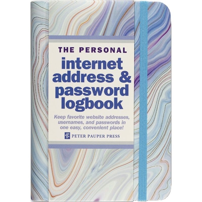 Blue Agate Password Logbook